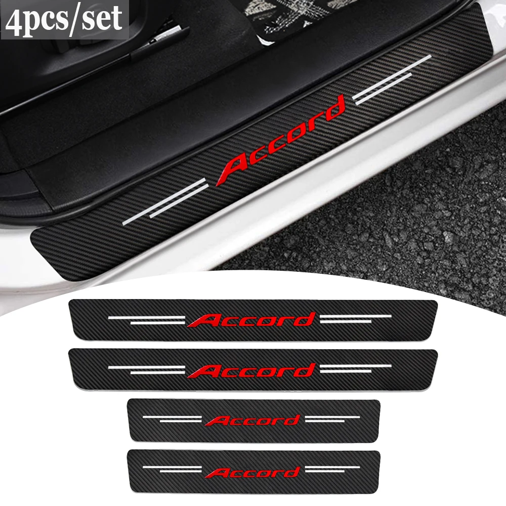 4Pcs Car Door Threshold Sill Sticker Scuff Plate Decals Carbon Fiber Anti-scratch Protector For Honda Accord 7 8 9 10 2003-2021
4Pcs Car Door Threshold Sill Sticker Scuff Plate Decals Carbon Fiber Anti-scratch Protector For Honda Accord 7 8 9 10 2003-2021