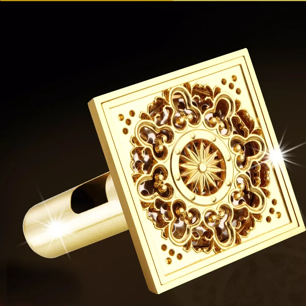 Luxury Golden Square 4cm Floor Waste Drain Bathroom Shower Drain 10cm * 10cm Floor Grate Drainer Free Shipping
Luxury Golden Square 4cm Floor Waste Drain Bathroom Shower Drain 10cm * 10cm Floor Grate Drainer Free Shipping