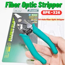 Original ProKit 8PK-326 clamp Fiber stripping pliers Tri-Hole Fiber Optic Stripper FTTH FIber Wire stripper Drop Cable Stripper