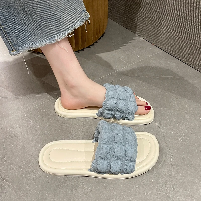Flat Shoes Female Low Summer Clogs Woman Ladies' Slippers Pantofle Luxury Slides Shallow Beach 2022 Rubber Designer Basic PU Fas
Flat Shoes Female Low Summer Clogs Woman Ladies' Slippers Pantofle Luxury Slides Shallow Beach 2022 Rubber Designer Basic PU Fas