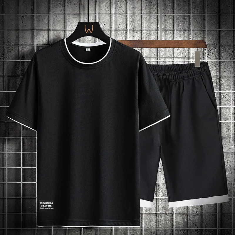 Футболка и шорты мужские дышащие, хлопковая Футболка и черные шорты, комплект из 2 предметов, спортивная одежда для бега, лето 2023
Футболка и шорты мужские дышащие, хлопковая Футболка и черные шорты, комплект из 2 предметов, спортивная одежда для бега, лето 2023