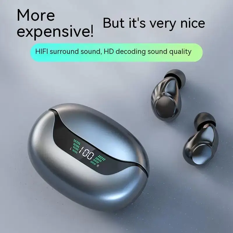 Наушники-вкладыши Bluetooth 5,3, Hi-Fi стерео, сенсорный цифровой дисплей, высококачественный звук, беспроводные наушники с микрофоном, Tws гарнитура
Наушники-вкладыши Bluetooth 5,3, Hi-Fi стерео, сенсорный цифровой дисплей, высококачественный звук, беспроводные наушники с микрофоном, Tws гарнитура