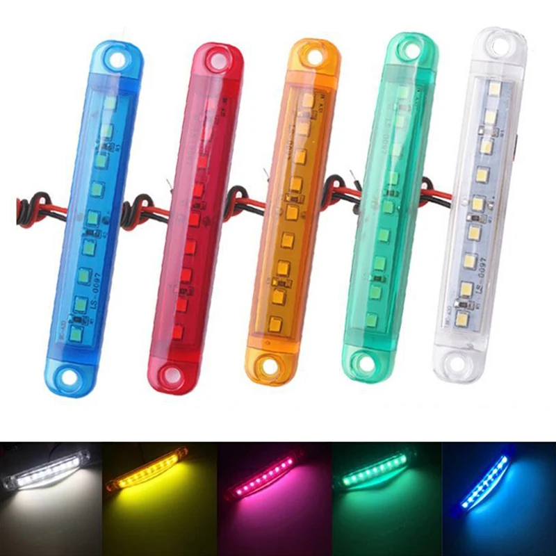 4Pcs Truck Trailer Side Marker Indicators light Car Signal Brake Rear Warning Tail clearance Light 9-LED 12V 24V Warning Lamp
4Pcs Truck Trailer Side Marker Indicators light Car Signal Brake Rear Warning Tail clearance Light 9-LED 12V 24V Warning Lamp