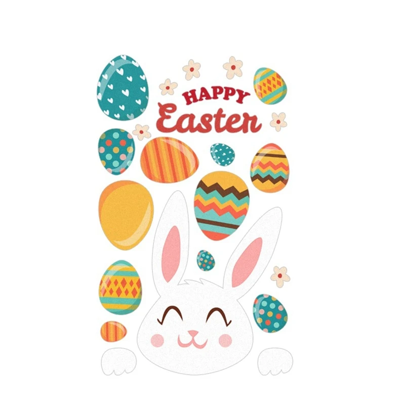 Happy Easter Sticker Sheet Colorful Bunny Egg Self Adhesive PVC Stickers for Home Party Office Wall Window Door Decor
Happy Easter Sticker Sheet Colorful Bunny Egg Self Adhesive PVC Stickers for Home Party Office Wall Window Door Decor