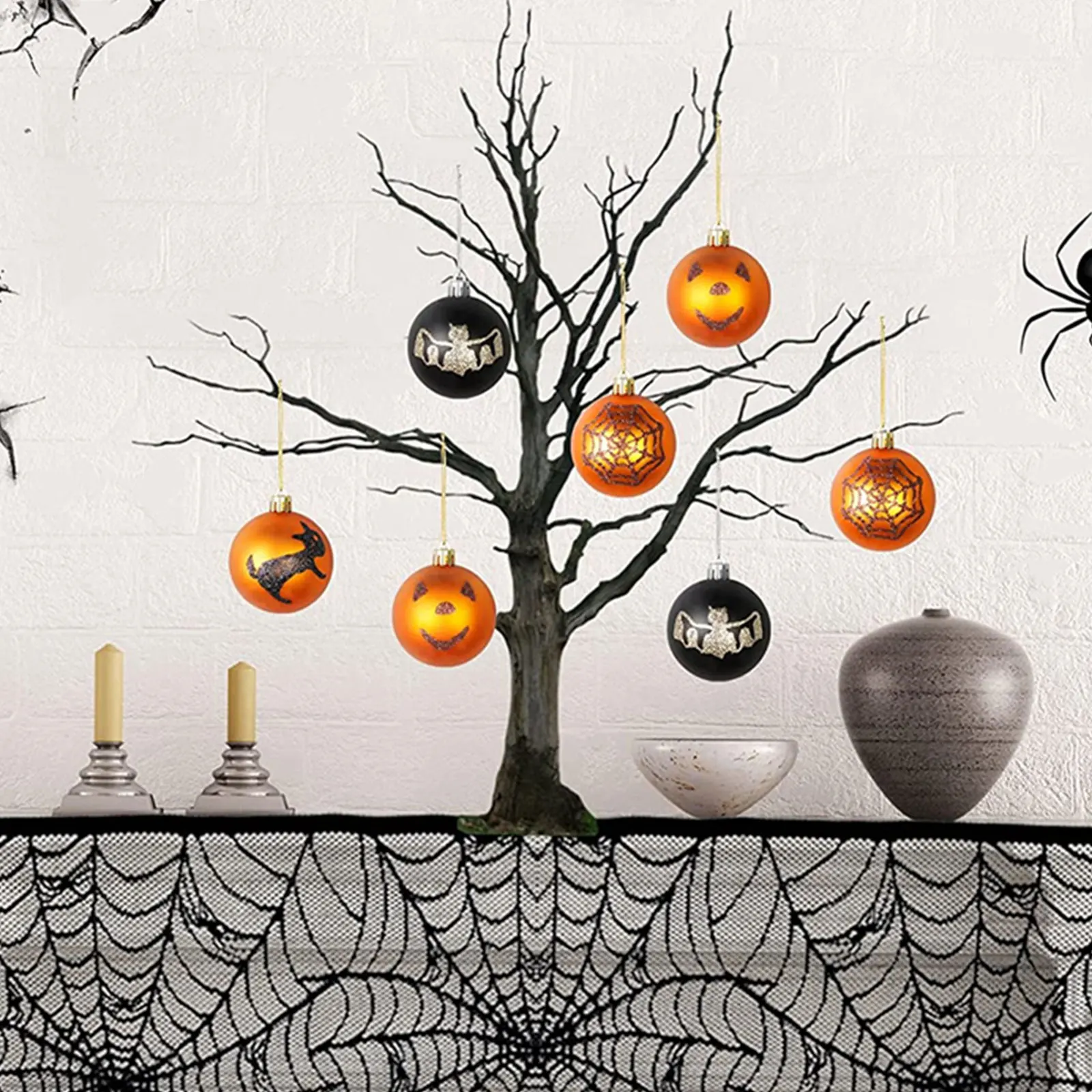 12pcs/box 6CM Halloween Plastic Balls Painted Matte Bat Black Cat Pumpkin Ball Pendants For Party Decorations Arrangement Props
12pcs/box 6CM Halloween Plastic Balls Painted Matte Bat Black Cat Pumpkin Ball Pendants For Party Decorations Arrangement Props