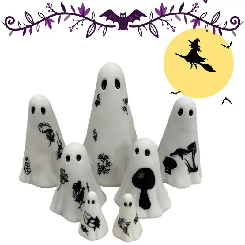 White Ghost Figurine Odorless Halloween Resin Ghost Ornaments Haunted House Ghost Decor Exquisite Halloween Spooky Desktop 
White Ghost Figurine Odorless Halloween Resin Ghost Ornaments Haunted House Ghost Decor Exquisite Halloween Spooky Desktop