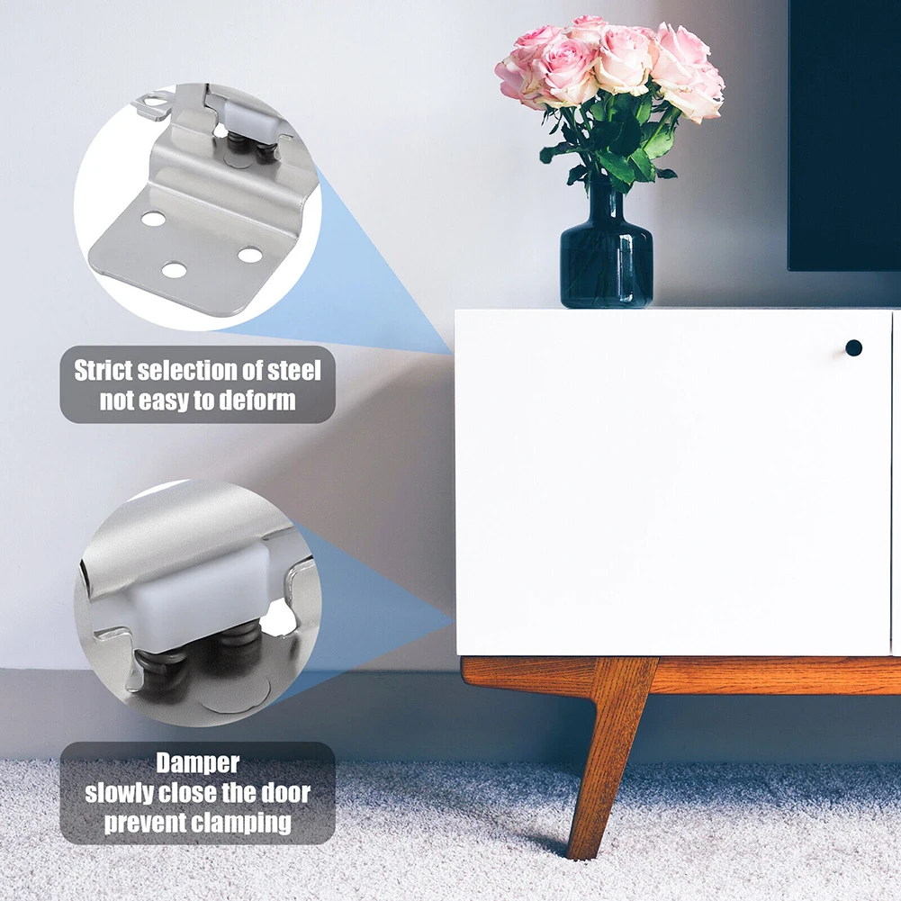 2pcs Cabinet Door Hinges Face Frame Quiet Soft Close Cabinet Door Hinges Kitchen Cabinet Self Closing Face Mount Cupboard 3/8
2pcs Cabinet Door Hinges Face Frame Quiet Soft Close Cabinet Door Hinges Kitchen Cabinet Self Closing Face Mount Cupboard 3/8