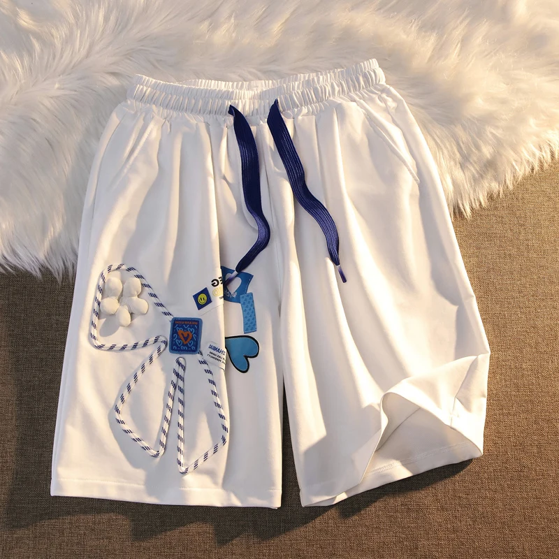 Cotton Bow Knot Knee Lengh Shorts Women's Summer Thin Loose Casual High Wasited Sports Pants Snack Shorts for Women
Cotton Bow Knot Knee Lengh Shorts Women's Summer Thin Loose Casual High Wasited Sports Pants Snack Shorts for Women