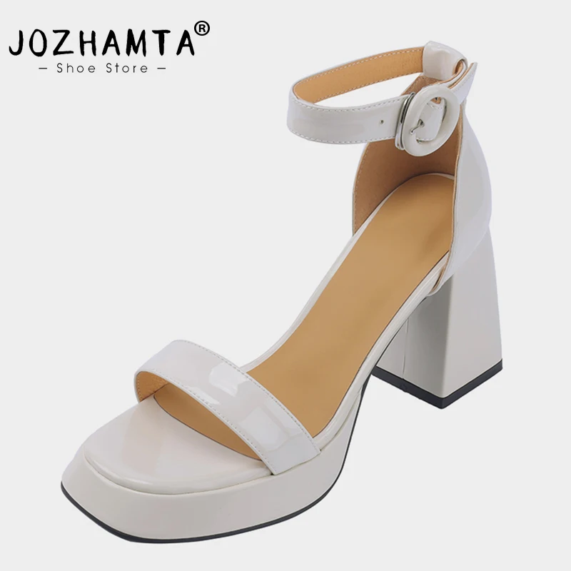 JOZHAMTA Size 33-40 Women Sandals Real Leather Super High Heels Summer Shoes For Women Ankle Strap Platform Sandal Black Goth
JOZHAMTA Size 33-40 Women Sandals Real Leather Super High Heels Summer Shoes For Women Ankle Strap Platform Sandal Black Goth