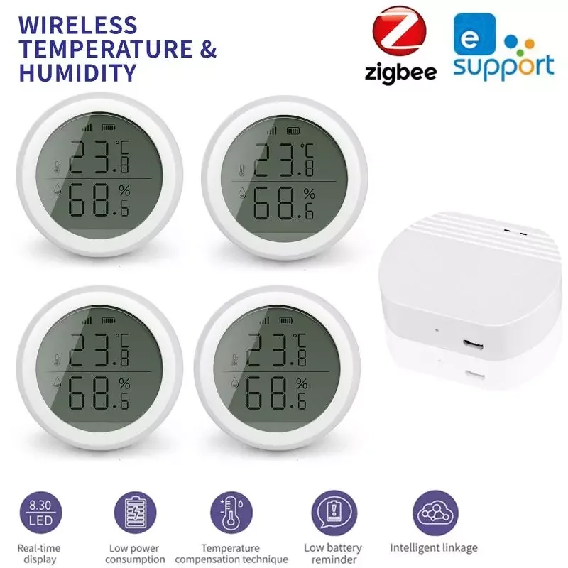 New in Plus 1 EWelink Zigbee Smart Home Temperature Sensor And Humidity Sensor Detector Smart Temperature Control Household envi
New in Plus 1 EWelink Zigbee Smart Home Temperature Sensor And Humidity Sensor Detector Smart Temperature Control Household envi