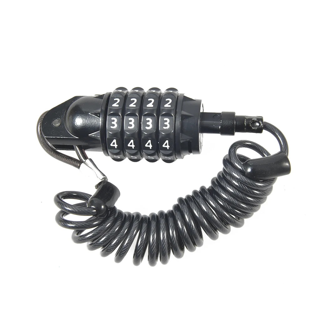 Motorcycle Helmet Lock with Steel Wire Cable Tough Combination PIN Lock Carabiner Fix for Motorcycle Bicycle Helmet Locks
Motorcycle Helmet Lock with Steel Wire Cable Tough Combination PIN Lock Carabiner Fix for Motorcycle Bicycle Helmet Locks