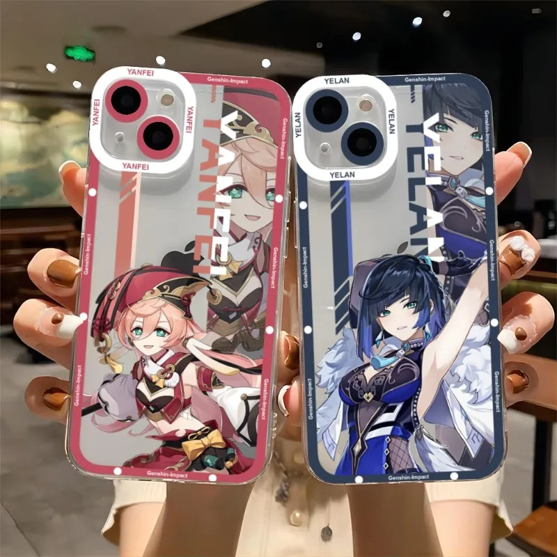 Чехол для телефона Genshin Impact Yanfei Yelan Telefoon для IPhone 14ProMax 13 14 12 11 Pro Max Mini, прозрачный мягкий чехол
Чехол для телефона Genshin Impact Yanfei Yelan Telefoon для IPhone 14ProMax 13 14 12 11 Pro Max Mini, прозрачный мягкий чехол