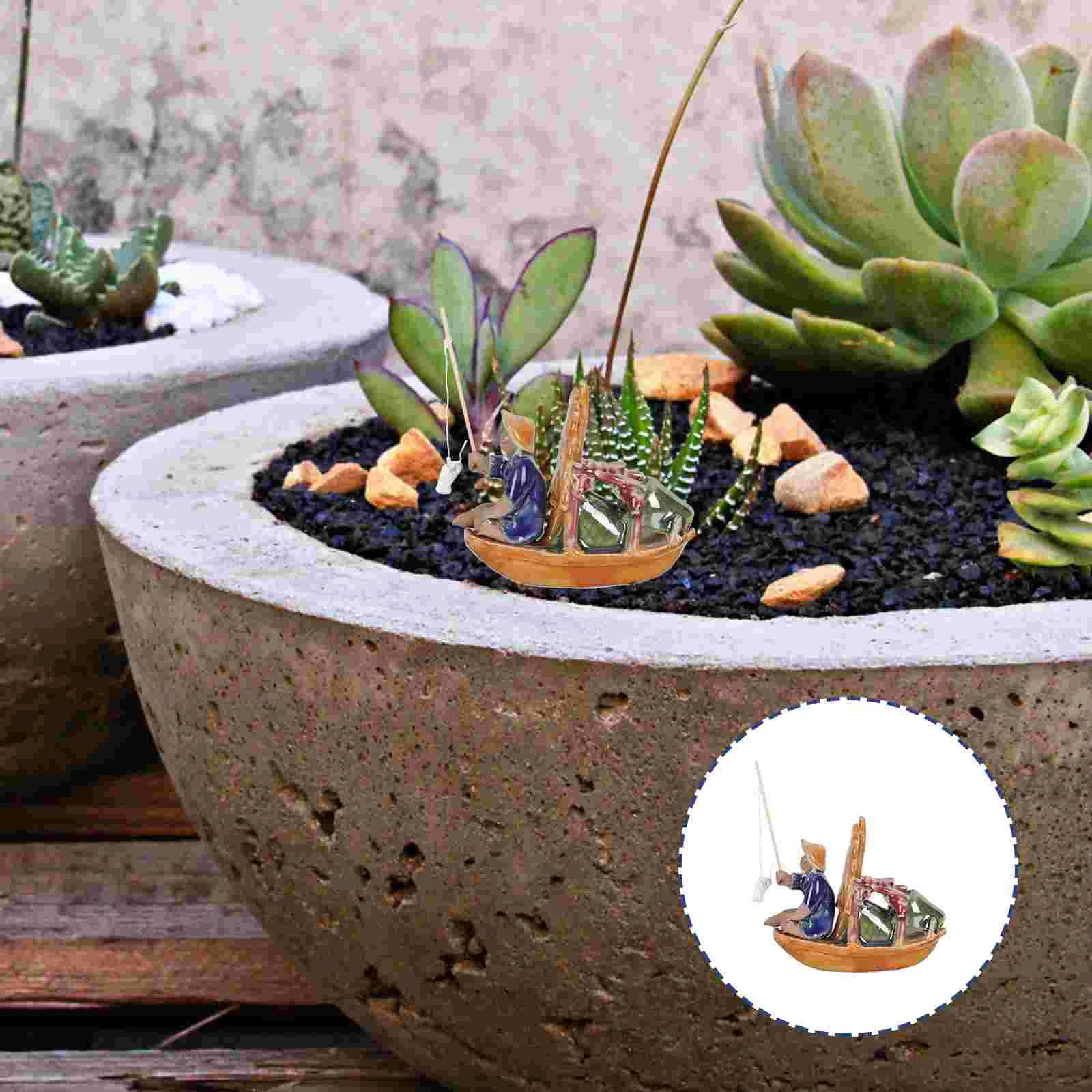 2pcs Miniature Fisherman Figurine Sitting Fisherman Statue Ceramic Fisherman Bonsai Figurines Ornament Landscape Tank
2pcs Miniature Fisherman Figurine Sitting Fisherman Statue Ceramic Fisherman Bonsai Figurines Ornament Landscape Tank