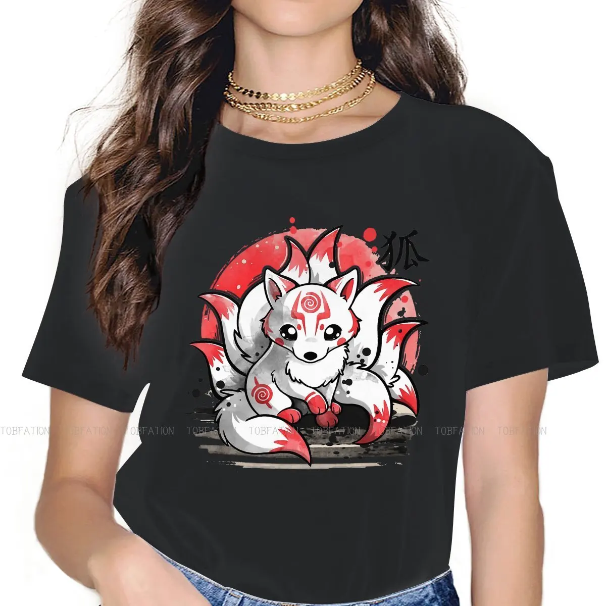 Spirit Classic O Collar TShirt Nine Tailed Fox Beautiful Fantasy Fabric Original T Shirt Woman Individuality 5XL Big Sale
Spirit Classic O Collar TShirt Nine Tailed Fox Beautiful Fantasy Fabric Original T Shirt Woman Individuality 5XL Big Sale