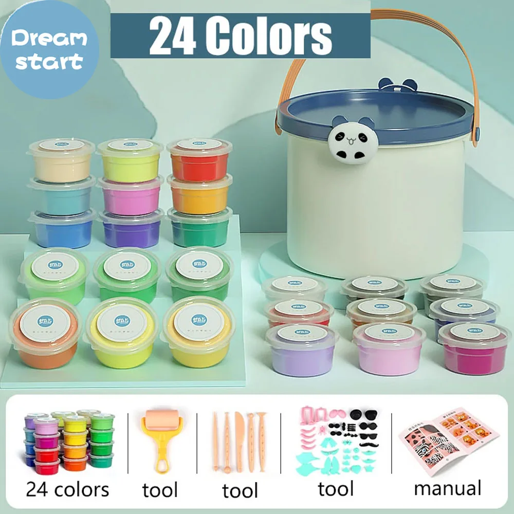 12/24/36 Color Light Clay With Tools Air Dry Light Colorful Clay Creative DIY Handmade Educational Play Dough Toy Gift
12/24/36 Color Light Clay With Tools Air Dry Light Colorful Clay Creative DIY Handmade Educational Play Dough Toy Gift
