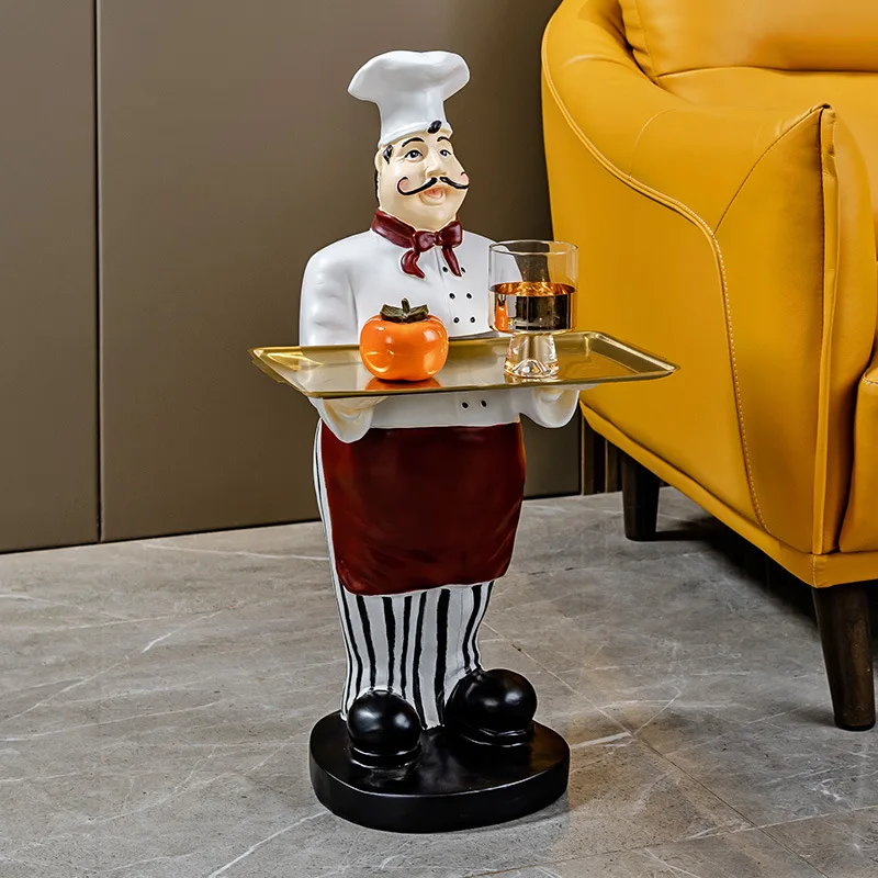 Nordic Creative Chef Figurines Tray Statues Cartoon Floor Ornament Lobby Door Restaurant Dining Room Modern Decorations for Home
Nordic Creative Chef Figurines Tray Statues Cartoon Floor Ornament Lobby Door Restaurant Dining Room Modern Decorations for Home