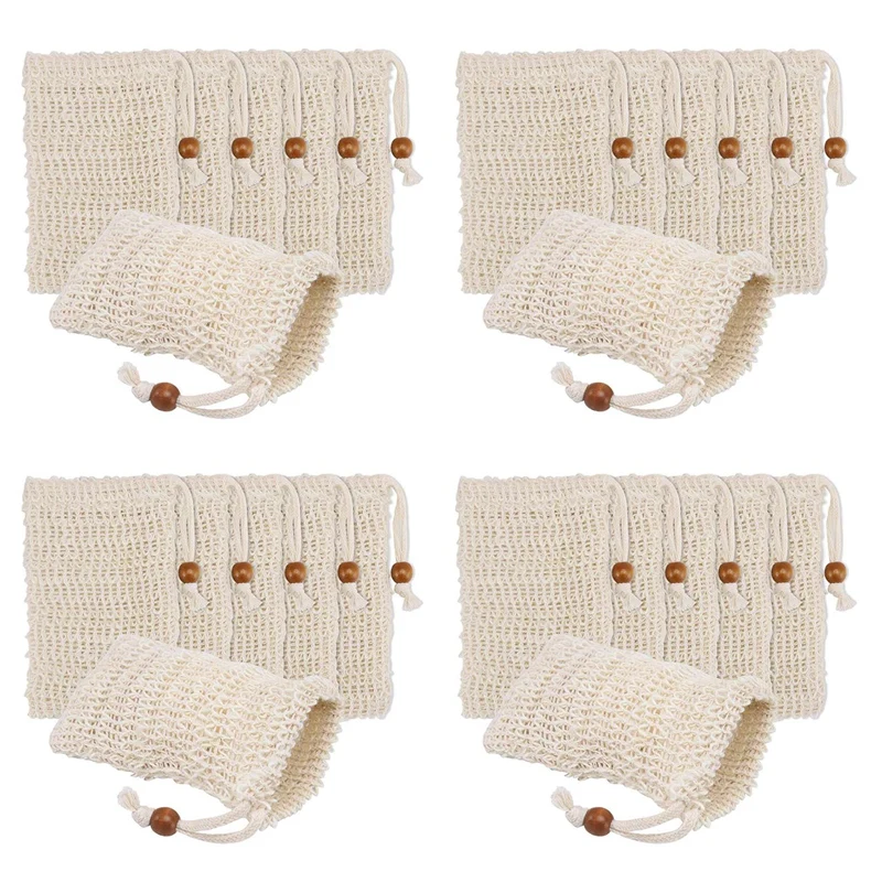 144 Pack Soap Exfoliating Bags,Soap Saver Made Sisal Mesh Soap Bag Bar Soap Bag With Drawstring For Bath & Shower Use
144 Pack Soap Exfoliating Bags,Soap Saver Made Sisal Mesh Soap Bag Bar Soap Bag With Drawstring For Bath & Shower Use