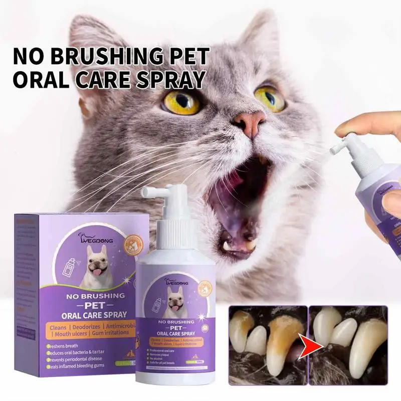 50ml Pet Oral Cleanse Spray Dogs Cats Teeth Clean Deodorant Prevent Calculus Remove Kitten Bad Breath Pet Supplies
50ml Pet Oral Cleanse Spray Dogs Cats Teeth Clean Deodorant Prevent Calculus Remove Kitten Bad Breath Pet Supplies