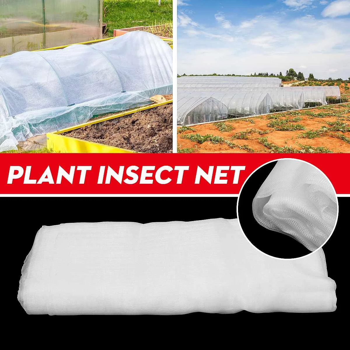 2.4x9.1m 40mesh Bug Insect Bird Net Barrier Vegetables Fruits Flowers Plant Protection Greenhouse Garden Netting Garden Net
2.4x9.1m 40mesh Bug Insect Bird Net Barrier Vegetables Fruits Flowers Plant Protection Greenhouse Garden Netting Garden Net