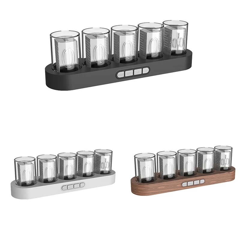 Nixie Tube Clock Digital Variable Color Clock LED Digital Clock Desk LED Desktop Home Decor RGB LED Tube
Nixie Tube Clock Digital Variable Color Clock LED Digital Clock Desk LED Desktop Home Decor RGB LED Tube