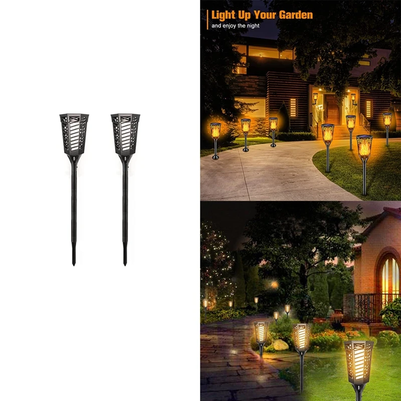 Solar Torch Lights With Flashing Flame,Waterproof Auto On/Off Outdoor Lights For Garden Courtyard Deck Decoration
Solar Torch Lights With Flashing Flame,Waterproof Auto On/Off Outdoor Lights For Garden Courtyard Deck Decoration