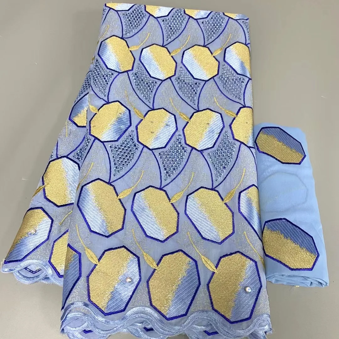 2022 African Hot Sale Pure Cotton 5+2 Yards Lace Fabric Swiss High Quality Voile Stones Brocade Fabric For Women Daily Dress Sew
2022 African Hot Sale Pure Cotton 5+2 Yards Lace Fabric Swiss High Quality Voile Stones Brocade Fabric For Women Daily Dress Sew