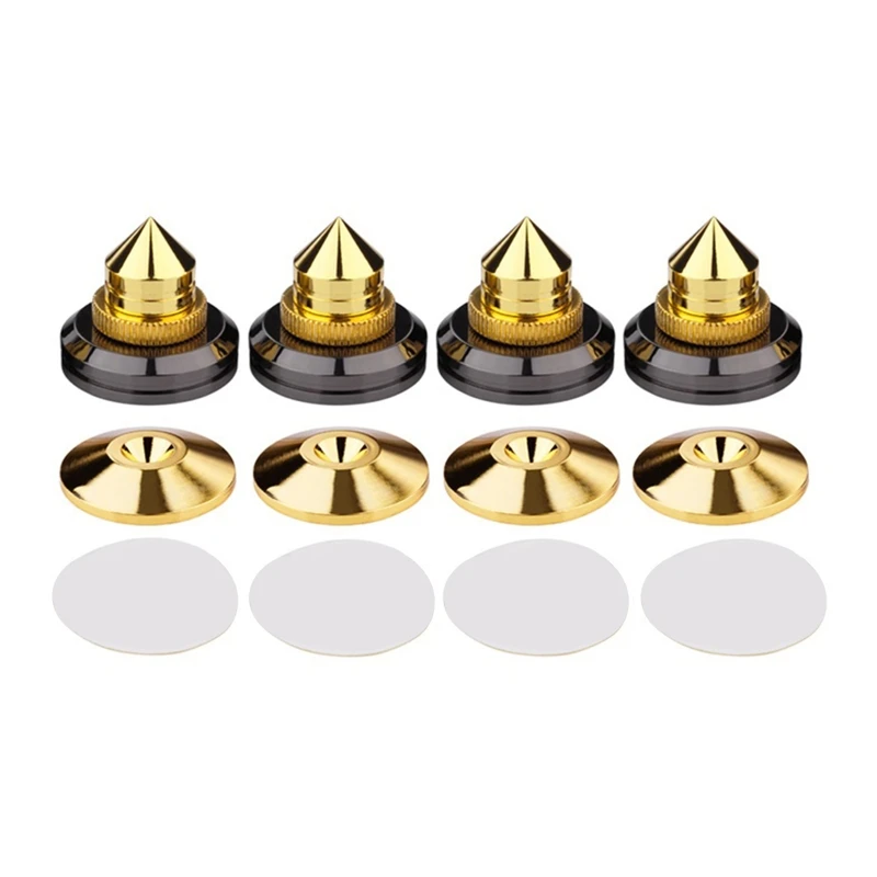 1 Set Speaker Spike Pad Golden Speaker Spike Isolation Stand Base Pad Feet Mat for Speaker Player Turntable Recorder
1 Set Speaker Spike Pad Golden Speaker Spike Isolation Stand Base Pad Feet Mat for Speaker Player Turntable Recorder