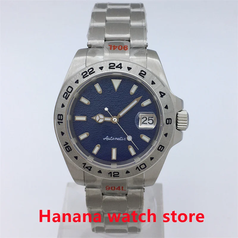 40mm BLIGER Men's Mechanical Automatic Watch Japan NH35 movement sapphire glass luminous blue dial date 24 hours fixed circle
40mm BLIGER Men's Mechanical Automatic Watch Japan NH35 movement sapphire glass luminous blue dial date 24 hours fixed circle