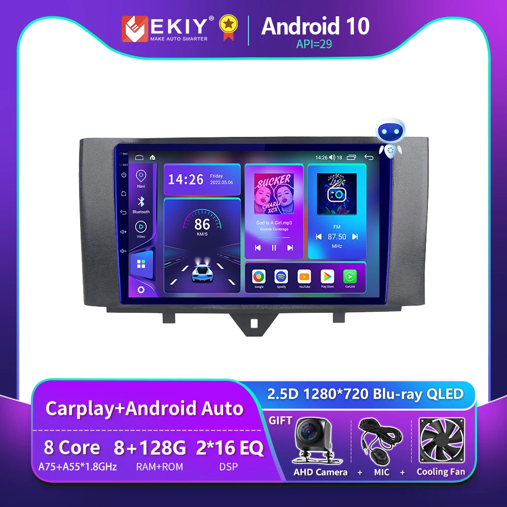 EKIY T900 8G 128G T900 для Mercedes Benz Smart Fortwo 2011 2012 2013 2014 2015 Автомобильный радиоприемник GPS Авто Android Carplay Беспроводная мультимедийная система Blu-ray QLED № 2 Din ...
EKIY T900 8G 128G T900 для Mercedes Benz Smart Fortwo 2011 2012 2013 2014 2015 Автомобильный радиоприемник GPS Авто Android Carplay Беспроводная мультимедийная система Blu-ray QLED № 2 Din ...