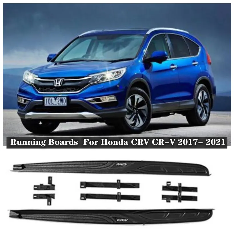 

For Honda CRV CR-V 2017 2018 2019 2020 2021 2022 High Quality Aluminum Alloy Running Boards Side Step Bar Pedals