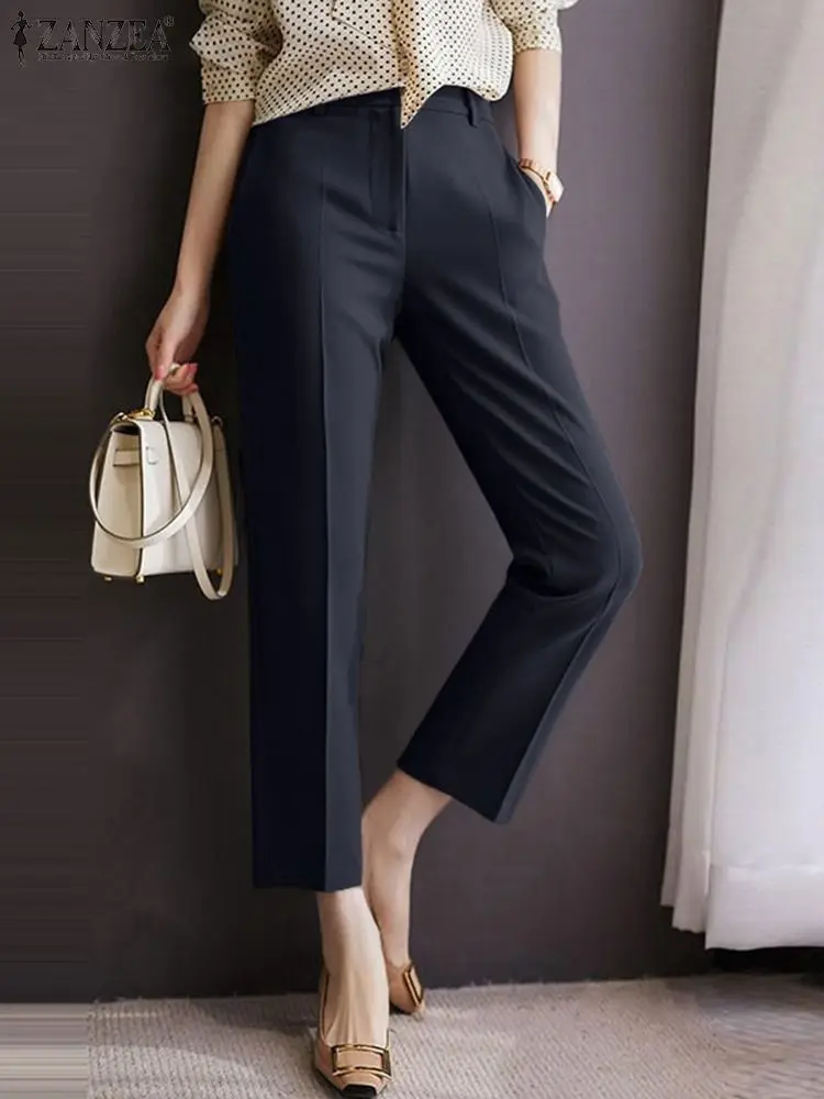 ZWomen Summer Solid Harem Trousers ANZEA Elegant Office Lady Pencil Pants Fashion High Waist Work Palazzo Casual Pantalon Turnip
ZWomen Summer Solid Harem Trousers ANZEA Elegant Office Lady Pencil Pants Fashion High Waist Work Palazzo Casual Pantalon Turnip