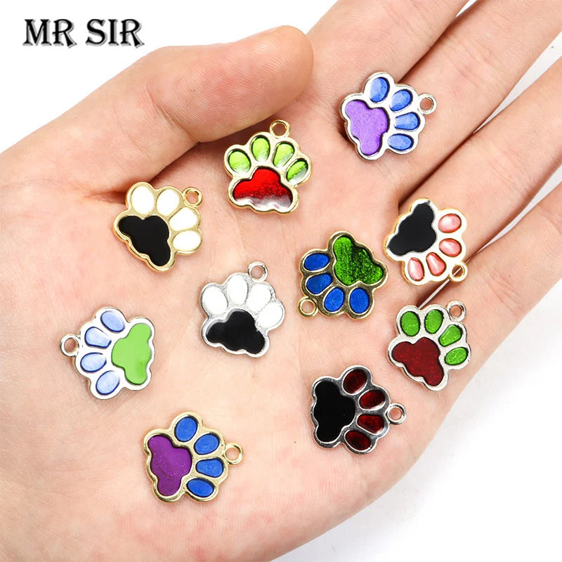 Dog Feet Cat Paw Charms Zinc Alloy Enamel Making Earrings Pendants Necklaces DIY Creative Jewelry Handmade Findings Accessories
Dog Feet Cat Paw Charms Zinc Alloy Enamel Making Earrings Pendants Necklaces DIY Creative Jewelry Handmade Findings Accessories