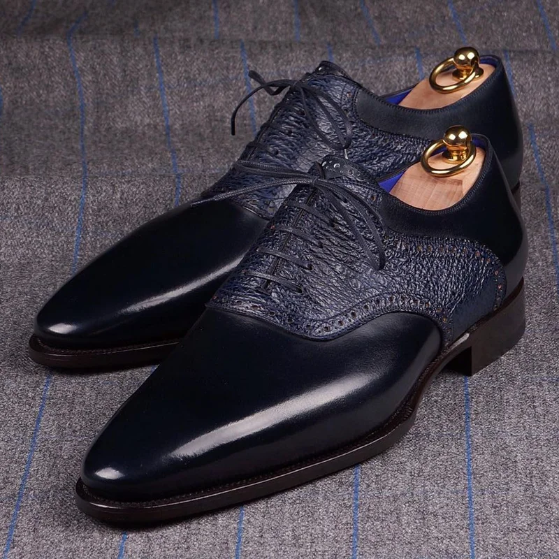 Spring New Men Casual Shoes Pointed Toe Formal Leather Shoes British Business Single Shoes Color-blocking Brogue Men's Shoes232
Spring New Men Casual Shoes Pointed Toe Formal Leather Shoes British Business Single Shoes Color-blocking Brogue Men's Shoes232