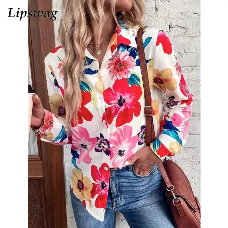 Autumn Casual Floral Print Blouse Shirts Women Fashion Turn-down Collar Tops Ladies Vintage Long Sleeve Loose Blusa Streetwear
Autumn Casual Floral Print Blouse Shirts Women Fashion Turn-down Collar Tops Ladies Vintage Long Sleeve Loose Blusa Streetwear