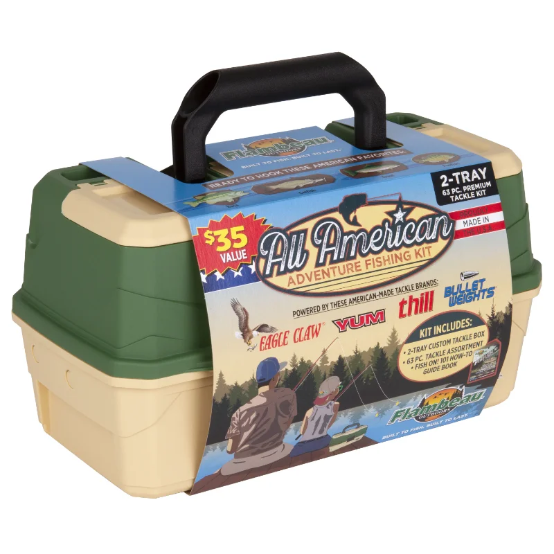 Flambeau Outdoors Fishing Tackle Box and Bait Storage Kit Two Tray fishing box
Flambeau Outdoors Fishing Tackle Box and Bait Storage Kit Two Tray fishing box