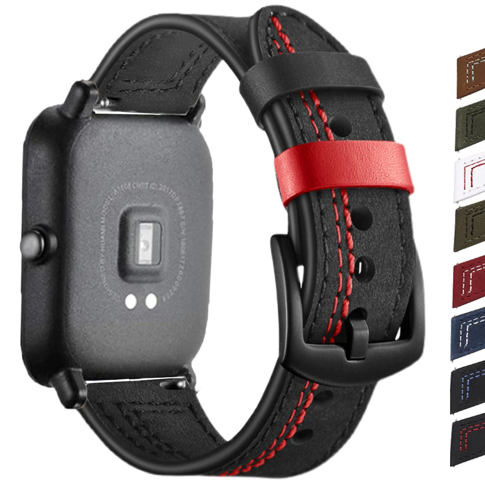 Leather Band For Amazfit GTS 3/2/e/Mini/GTR 42mm/47mm/GTR3/pro/stratos 3 belt 20mm/22mm Bracelet correa bip u/s/lite/pace strap
Leather Band For Amazfit GTS 3/2/e/Mini/GTR 42mm/47mm/GTR3/pro/stratos 3 belt 20mm/22mm Bracelet correa bip u/s/lite/pace strap