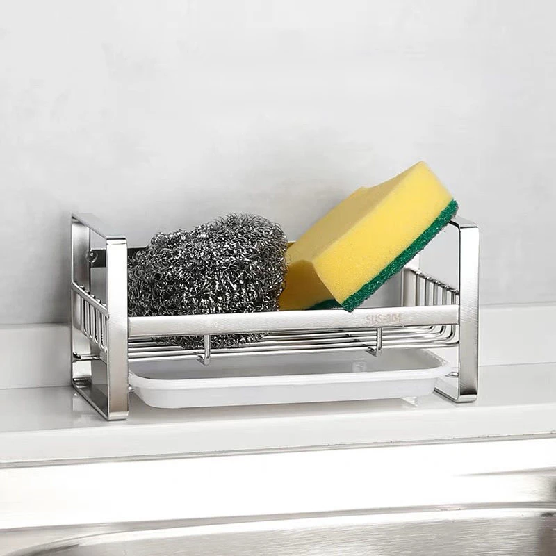 304 Stainless Steel Sink Drain Storage Rack Kitchen Sponge Cleaning Wipe Layout Storage Rack
304 Stainless Steel Sink Drain Storage Rack Kitchen Sponge Cleaning Wipe Layout Storage Rack