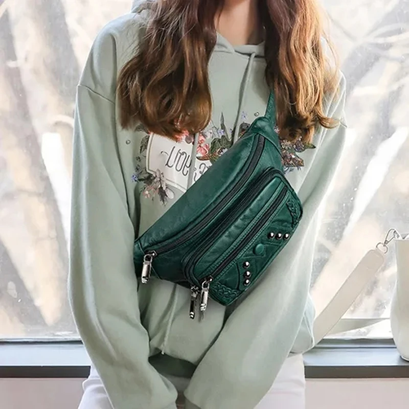 New Women Casual PU Leather Fanny Pack Retro Travel Climbing Crossbody Bag Chest Bag Waist Bags Phone Money Pouch
New Women Casual PU Leather Fanny Pack Retro Travel Climbing Crossbody Bag Chest Bag Waist Bags Phone Money Pouch