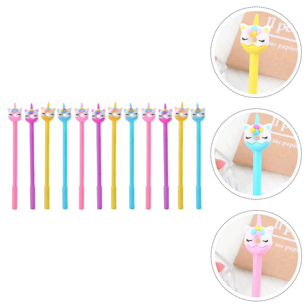 12Pcs Portable Writing Pens Lovely Writing Pens Unicorn Design Signature Pens Students Neutral Pens for Present Students Home
12Pcs Portable Writing Pens Lovely Writing Pens Unicorn Design Signature Pens Students Neutral Pens for Present Students Home