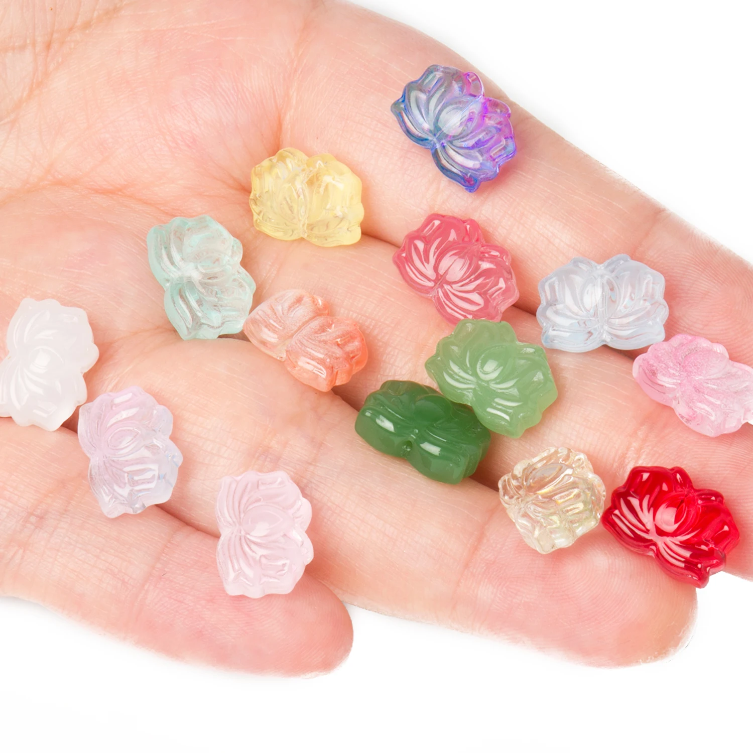 20pcs Lotus Lampwork Glass Beads Multicolor Czech Crystal Loose Beads For Jewelry Making Handmade DIY Gift Beacelets Accessories
20pcs Lotus Lampwork Glass Beads Multicolor Czech Crystal Loose Beads For Jewelry Making Handmade DIY Gift Beacelets Accessories