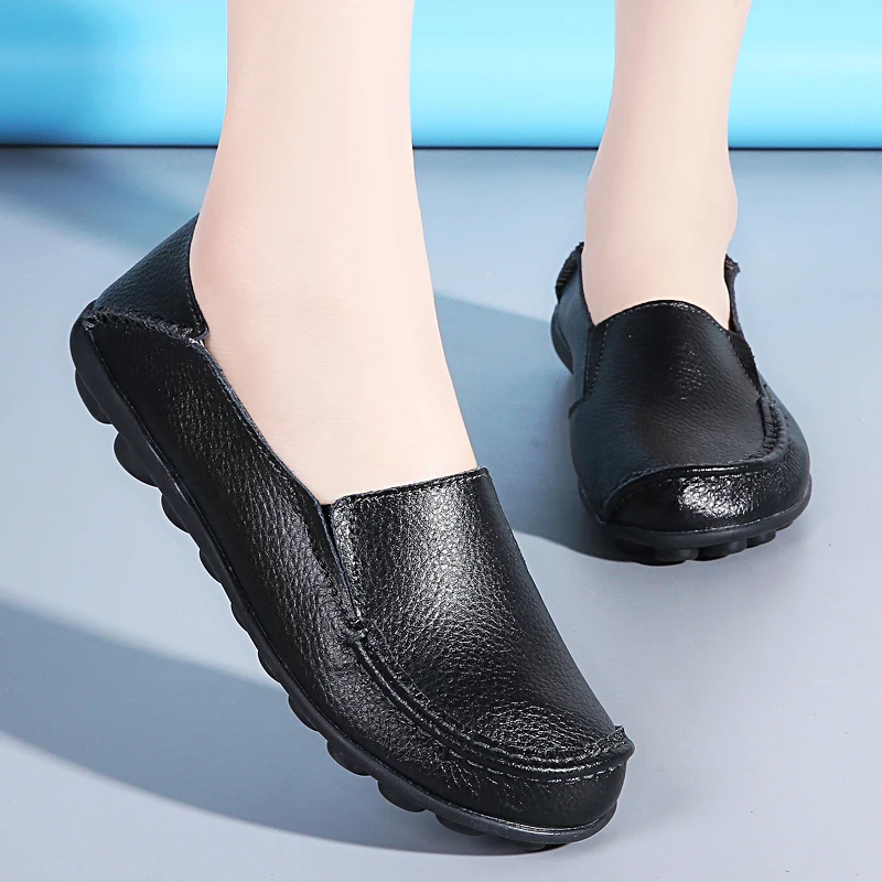 2022 New Casual Mocasines Women Platform Shoes Soft Genuine Leather Woman Flats Female Loafers Slip-On Mother Shoes Plus Size 44
2022 New Casual Mocasines Women Platform Shoes Soft Genuine Leather Woman Flats Female Loafers Slip-On Mother Shoes Plus Size 44
