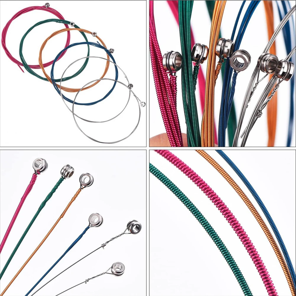 10 Sets 6Pack Acoustic Guitar Strings Colorful Rustproof Steel Folk Guitar String Replacement Musical Instruments Guitars Parts
10 Sets 6Pack Acoustic Guitar Strings Colorful Rustproof Steel Folk Guitar String Replacement Musical Instruments Guitars Parts