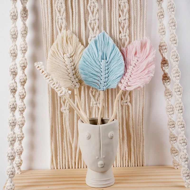Handwoven Cotton Rope Leaf Artificial Leaves Ornament Flower Vase Decor for Home Wedding Party DIY Backdrop Decoration
Handwoven Cotton Rope Leaf Artificial Leaves Ornament Flower Vase Decor for Home Wedding Party DIY Backdrop Decoration