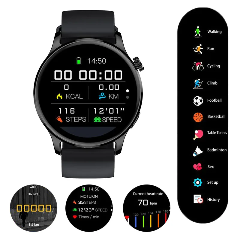 North Edge T6 Smart Watch Touch Screen SpO2/Heart Rate Monitoring IP67 Waterproof Incoming Call Sleep Monitoring Sports Watch
North Edge T6 Smart Watch Touch Screen SpO2/Heart Rate Monitoring IP67 Waterproof Incoming Call Sleep Monitoring Sports Watch