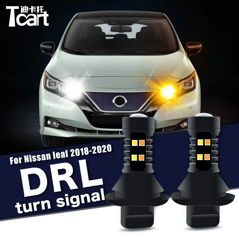 Для Nissan Leaf (ZE1) 2018 2019 2020 2 шт. светодиодные дневные ходовые огни поворот drl 2 в 1 безопасность вождения автомобильные аксессуары
Для Nissan Leaf (ZE1) 2018 2019 2020 2 шт. светодиодные дневные ходовые огни поворот drl 2 в 1 безопасность вождения автомобильные аксессуары