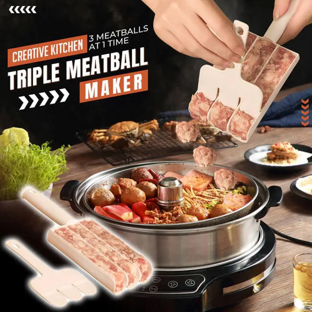 New Creative Kitchen Triple Fried Meatball Maker Machine Kit Fish Ball Set DIY Home Cooking Tool Kitchen Tool Accessories
New Creative Kitchen Triple Fried Meatball Maker Machine Kit Fish Ball Set DIY Home Cooking Tool Kitchen Tool Accessories