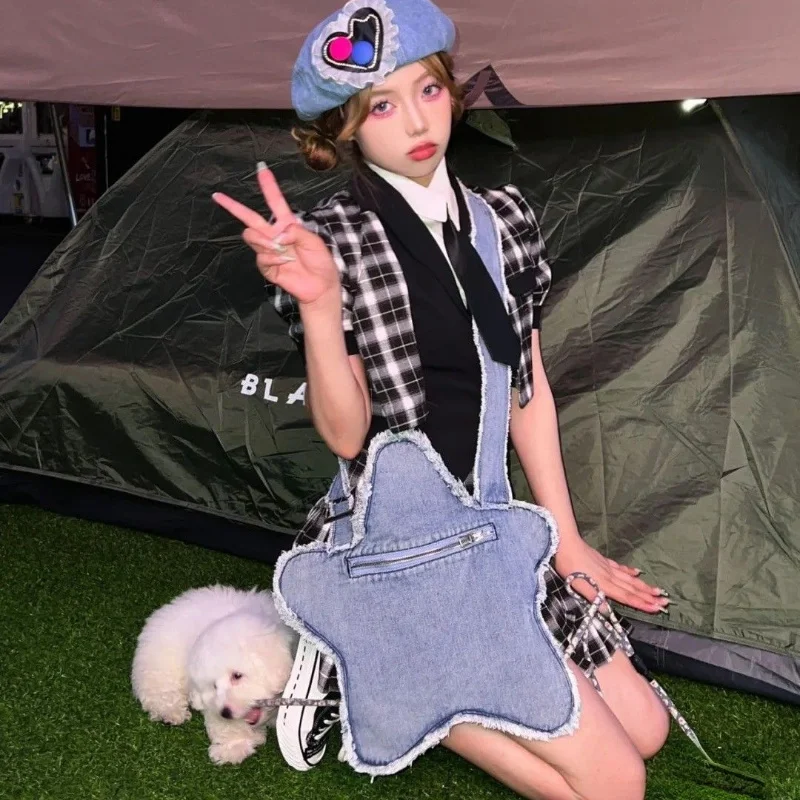 Y2k Harajuku Fashion Shoulder Bag for Women Denim Star Shape American Retro Handbag Raw Edge Vintage 2023 New Messenger Bag
Y2k Harajuku Fashion Shoulder Bag for Women Denim Star Shape American Retro Handbag Raw Edge Vintage 2023 New Messenger Bag