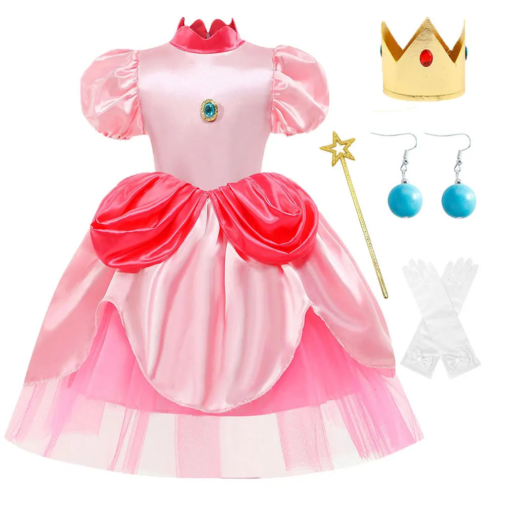 Peach Dress Cosplay For Girls Costume 2023 New Halloween Evening Dresses Princess Dress Children Mesh Party Dress Set 4-10 Years
Peach Dress Cosplay For Girls Costume 2023 New Halloween Evening Dresses Princess Dress Children Mesh Party Dress Set 4-10 Years