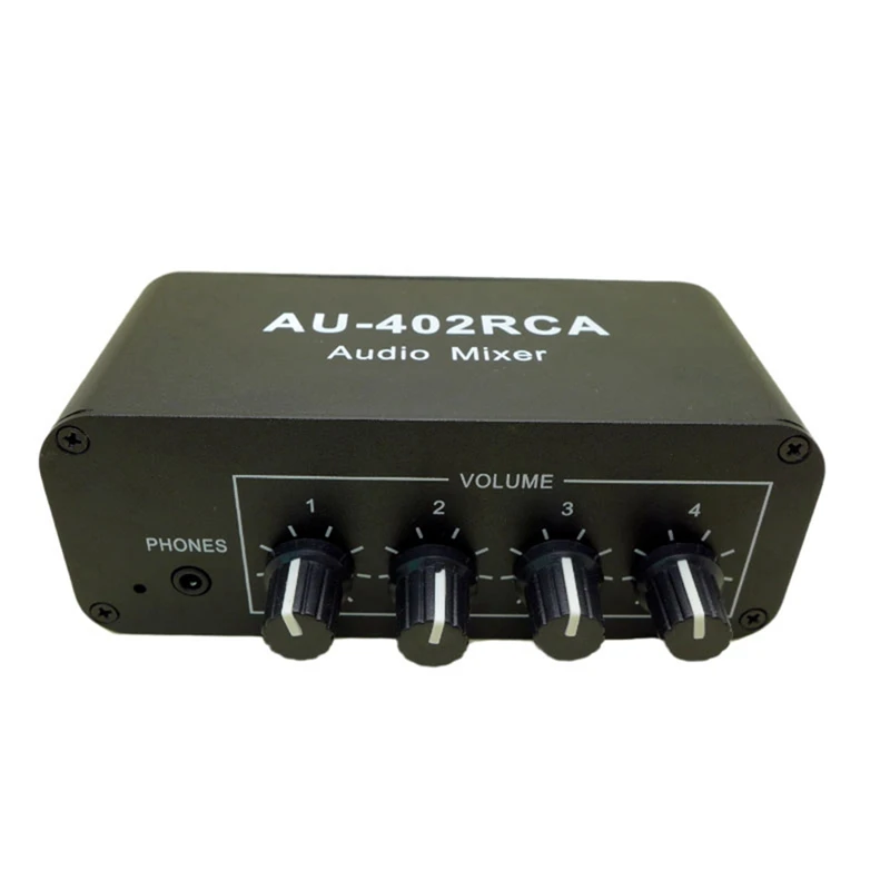 Multi-Source RCA Mixer Stereo Audio Reverberator 4 Input 2 Output Audio Switch Switcher Driver Headphone Volume Control
Multi-Source RCA Mixer Stereo Audio Reverberator 4 Input 2 Output Audio Switch Switcher Driver Headphone Volume Control