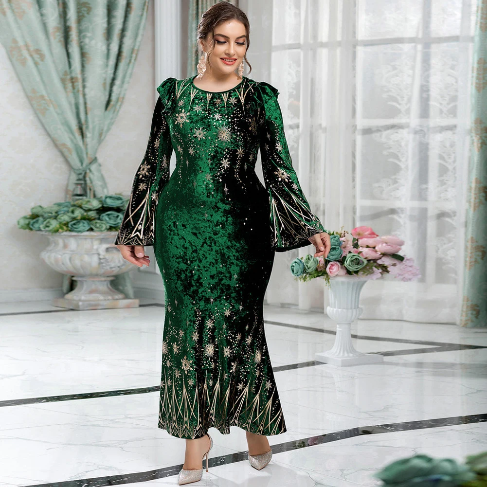 Brand New Women Plus Size Maxi Dresses Long Evening Party Prom Long Sleeve Vintage Tight Clothing Soft And Comfortable
Brand New Women Plus Size Maxi Dresses Long Evening Party Prom Long Sleeve Vintage Tight Clothing Soft And Comfortable